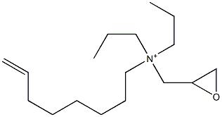 N-(7-Octenyl)-N,N-dipropyl-2-oxiranemethanaminium Struktur