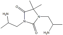 1,3-Bis(2-aminopropyl)-5,5-dimethylhydantoin Struktur