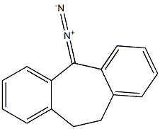 5-Diazo-10,11-dihydro-5H-dibenzo[a,d]cycloheptene Struktur