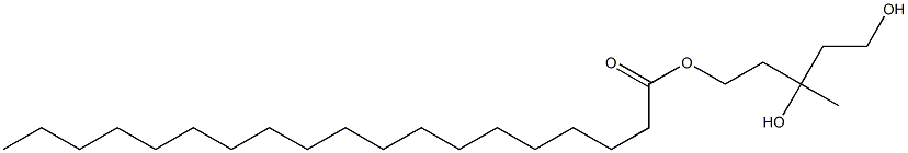 Nonadecanoic acid 3,5-dihydroxy-3-methylpentyl ester Struktur