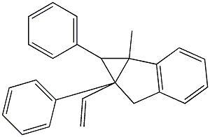 7-Vinyl-1a-methyl-1,6a-diphenyl-1,1a,6,6a-tetrahydro-1,6-methanocycloprop[a]indene Struktur