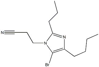 5-Bromo-4-butyl-1-(2-cyanoethyl)-2-propyl-1H-imidazole Struktur