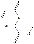 N-Acryloyl-N-methyl-L-alanine methyl ester Struktur