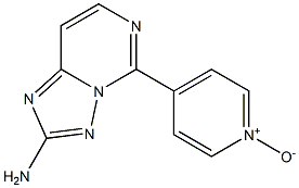 4-(2-Amino[1,2,4]triazolo[1,5-c]pyrimidin-5-yl)pyridine 1-oxide Struktur