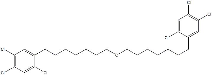 2,4,5-Trichlorophenylheptyl ether Struktur