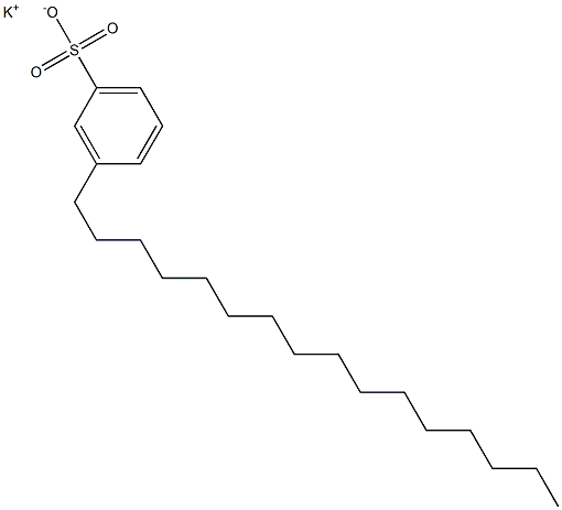 3-Hexadecylbenzenesulfonic acid potassium salt Struktur