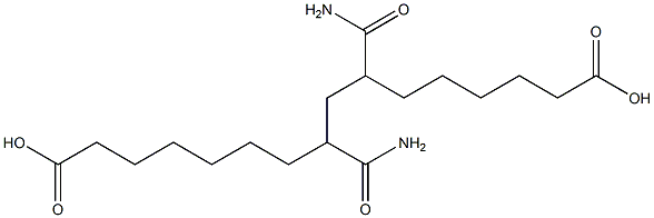 7,9-Dicarbamoylhexadecanedioic acid Struktur