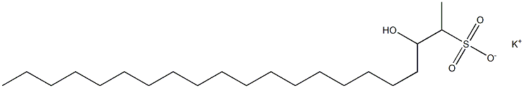 3-Hydroxyhenicosane-2-sulfonic acid potassium salt Struktur