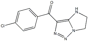 5,6-Dihydro-3-(4-chlorobenzoyl)-4H-imidazo[1,2-c][1,2,3]triazole Struktur