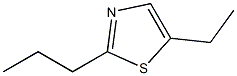 2-Propyl-5-ethylthiazole Struktur