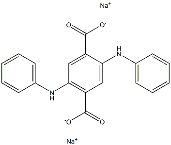 2,5-Dianilinoterephthalic acid disodium salt Struktur