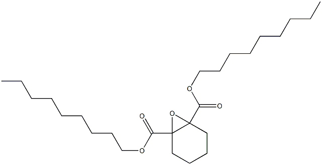 7-Oxabicyclo[4.1.0]heptane-1,6-dicarboxylic acid dinonyl ester Struktur