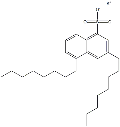 3,5-Dioctyl-1-naphthalenesulfonic acid potassium salt Struktur