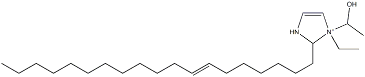 1-Ethyl-1-(1-hydroxyethyl)-2-(7-nonadecenyl)-4-imidazoline-1-ium Struktur