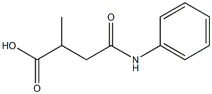 2-Methyl-4-oxo-4-phenylaminobutanoic acid Struktur