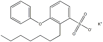 2-Heptyl-3-phenoxybenzenesulfonic acid potassium salt Struktur