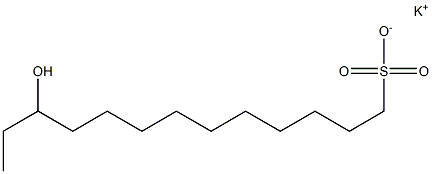 11-Hydroxytridecane-1-sulfonic acid potassium salt Struktur