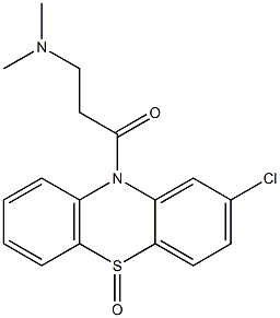 2-Chloro-10-[3-(dimethylamino)propionyl]-10H-phenothiazine 5-oxide Struktur