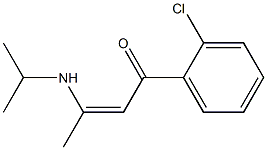 1-(2-Chlorophenyl)-3-isopropylamino-2-buten-1-one Struktur