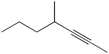 4-Methyl-2-heptyne Struktur