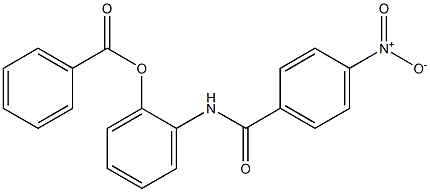 Benzoic acid 2-(4-nitrobenzoylamino)phenyl ester Struktur