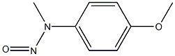 N-Methyl-N-nitroso-4-methoxyaniline Struktur