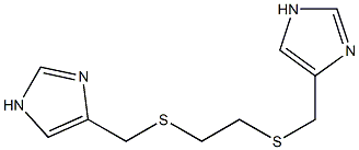 1,6-Bis(1H-imidazol-4-yl)-2,5-dithiahexane Struktur