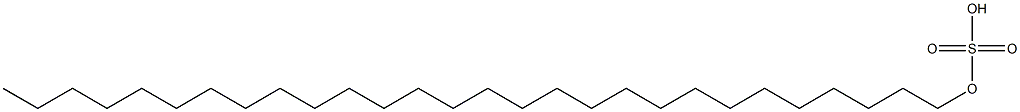 Sulfuric acid hydrogen=octacosyl ester Struktur