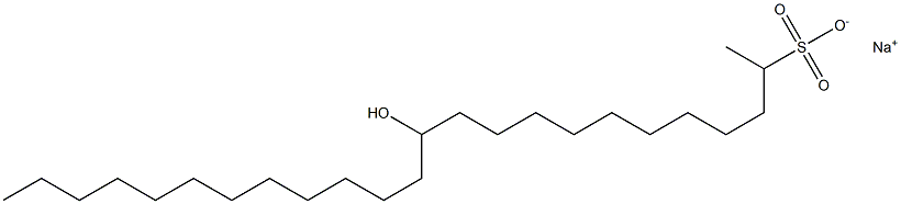 12-Hydroxytetracosane-2-sulfonic acid sodium salt Struktur