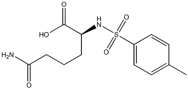 [S,(+)]-2-(Tosylamino)-5-carbamoylvaleric acid Struktur