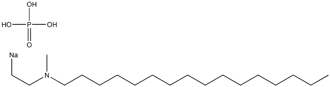 Phosphoric acid 2-[hexadecyl(methyl)amino]ethyl=sodium ester salt Struktur