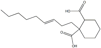 Cyclohexane-1,2-dicarboxylic acid hydrogen 1-(3-nonenyl) ester Struktur