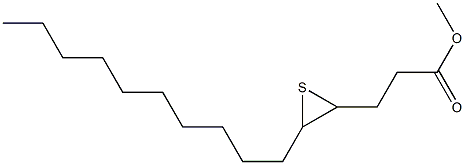 4,5-Epithiopentadecanoic acid methyl ester Struktur