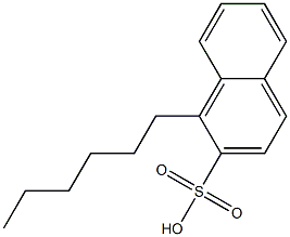 1-Hexyl-2-naphthalenesulfonic acid Struktur