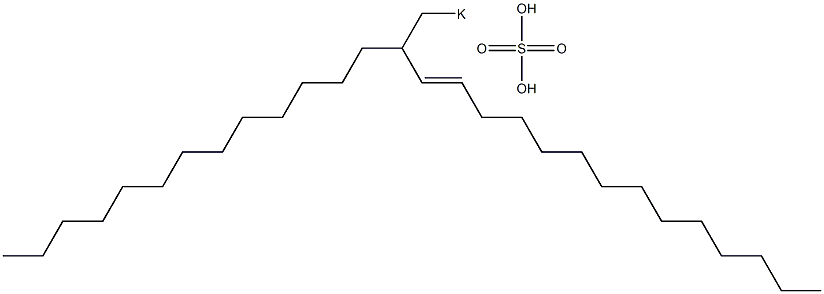 Sulfuric acid 2-tridecyl-3-hexadecenyl=potassium ester salt Struktur