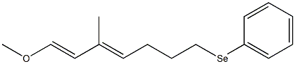 (3E)-1-Methoxy-3-methyl-7-(phenylseleno)hepta-1,3-diene Struktur