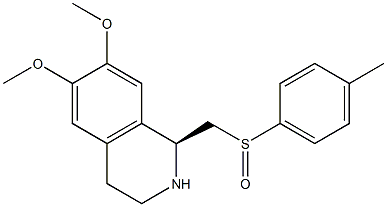 (1S)-1-[(4-Methylphenylsulfinyl)methyl]-6,7-dimethoxy-1,2,3,4-tetrahydroisoquinoline Struktur