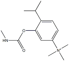 4-Isopropyl-3-[[(methylamino)carbonyl]oxy]-N,N,N-trimethylbenzenaminium Struktur