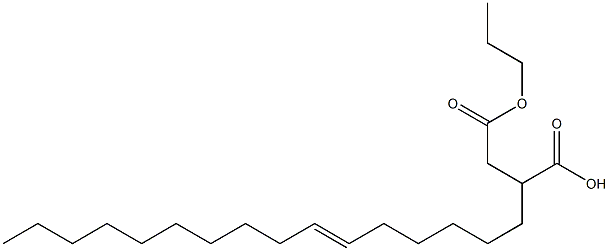 2-(6-Hexadecenyl)succinic acid 1-hydrogen 4-propyl ester Struktur