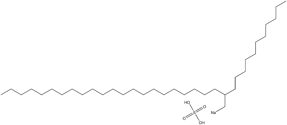 Sulfuric acid 2-undecyltetracosyl=sodium salt Struktur