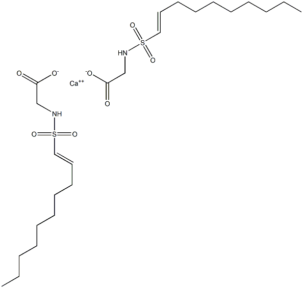 Bis[N-(1-decenylsulfonyl)glycine]calcium salt Struktur