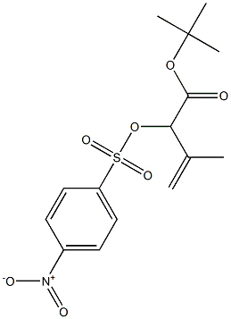 2-[[(p-Nitrophenyl)sulfonyl]oxy]-3-methyl-3-butenoic acid tert-butyl ester Struktur