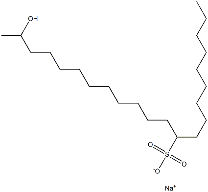 21-Hydroxydocosane-10-sulfonic acid sodium salt Struktur