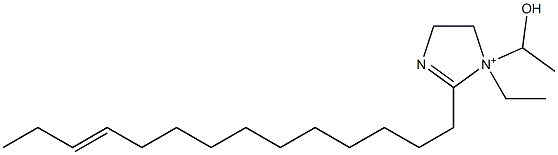 1-Ethyl-1-(1-hydroxyethyl)-2-(11-tetradecenyl)-2-imidazoline-1-ium Struktur