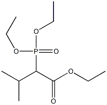 2-(Diethoxyphosphinyl)isovaleric acid ethyl ester Struktur