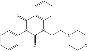 1-[2-(4-Morpholinyl)ethyl]-3-phenyl-2,4(1H,3H)-quinazolinedione Struktur