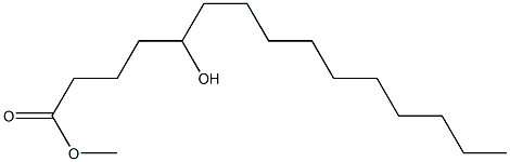 5-Hydroxypentadecanoic acid methyl ester Struktur