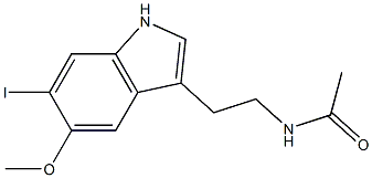 N-[2-(6-Iodo-5-methoxy-1H-indol-3-yl)ethyl]acetamide Struktur