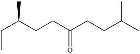 [R,(-)]-2,8-Dimethyl-5-decanone Struktur