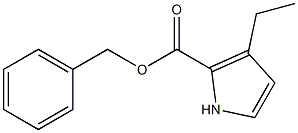 3-Ethyl-1H-pyrrole-2-carboxylic acid benzyl ester Struktur